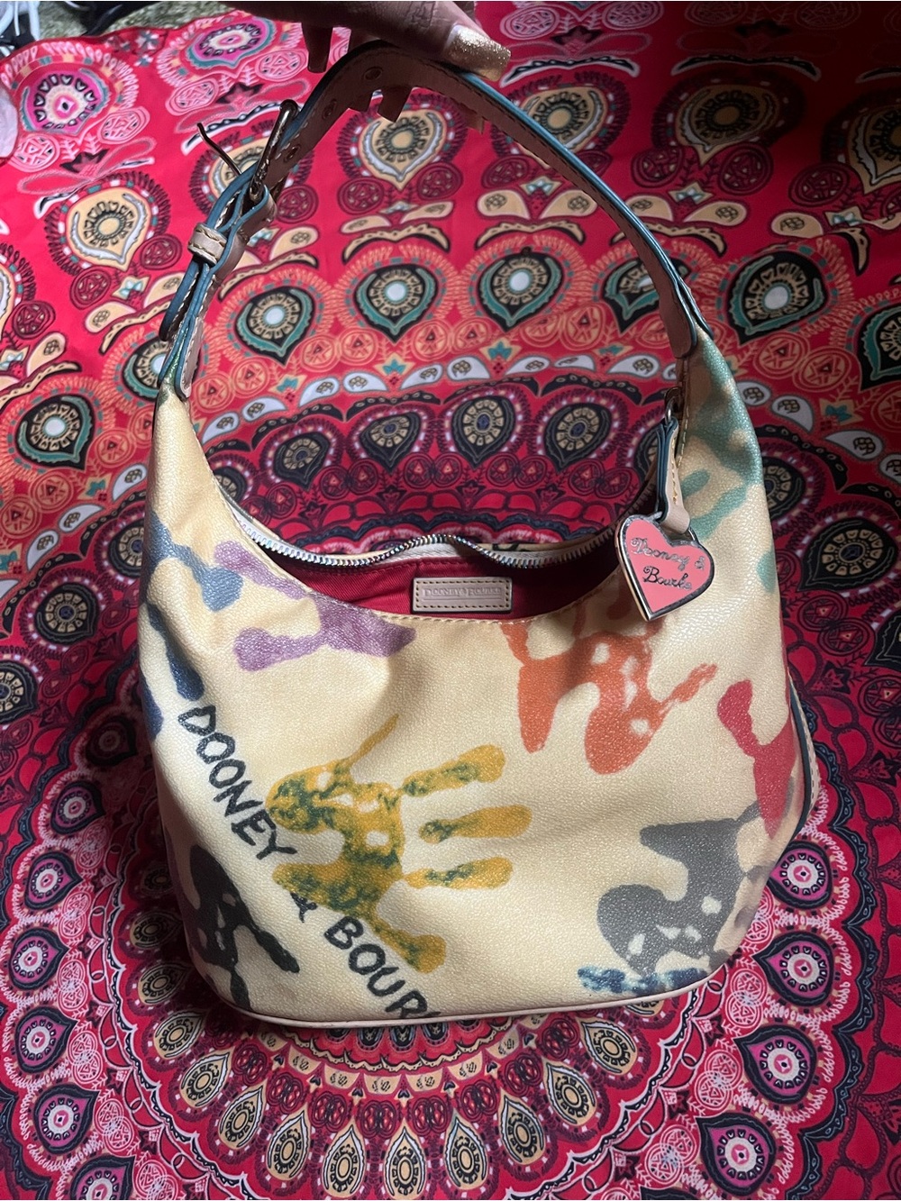 Dooney & Bourke Handprint Hobo Bag